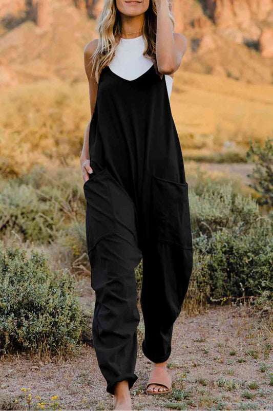 Dark Solids Jumpsuit with Pockets